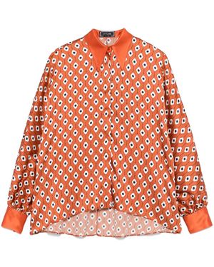 Styland Chemise À Fleurs - Orange