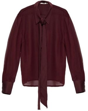 Gestuz Floral-appliqué Blouse - レッド