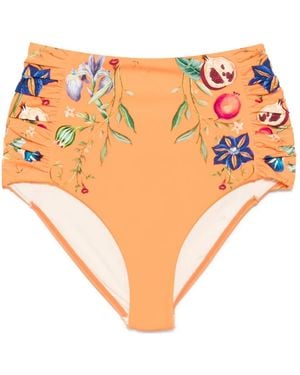 ALÉMAIS Flores ビキニボトム - オレンジ