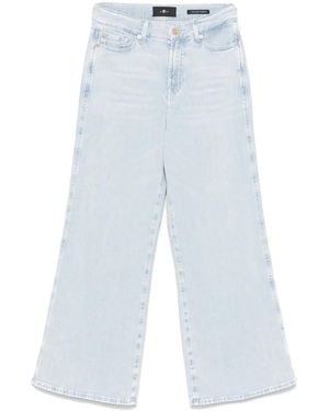 7 For All Mankind Lotta Wide-Leg Jeans - Blue