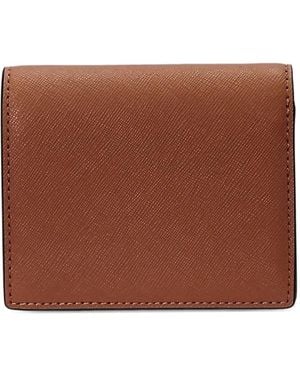 Ralph Lauren Saffiano Leather Cardholder - Brown