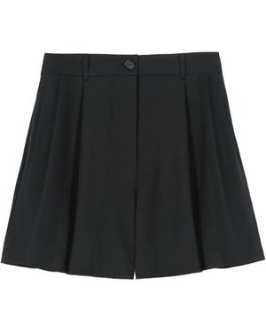 Cordera Klassische Shorts Mit Knopfverschluss - Schwarz