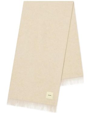 Nanushka Keaton Blanket Fringed Scarf - Natural