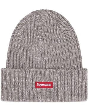 Supreme コットンビーニー - グレー
