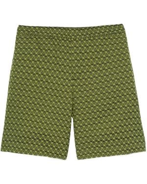 McQueen Bermudas con calavera estampada - Verde