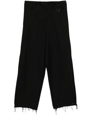 TEAM WANG design Draped Trousers - Black