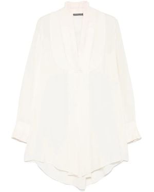 McQueen Silk Blouse - White