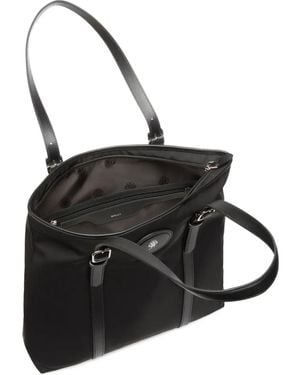 Bally Bolso Shopper Con Parche Del Logo - Negro