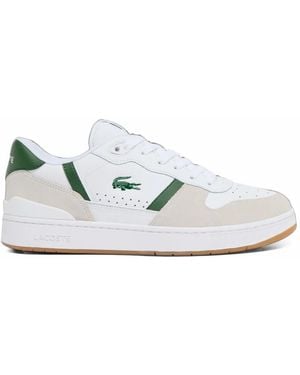 Lacoste T-Clip Set Leather Sneakers - White