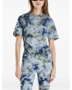 PATTA Tie-Dye Ruched T-Shirt - Blue