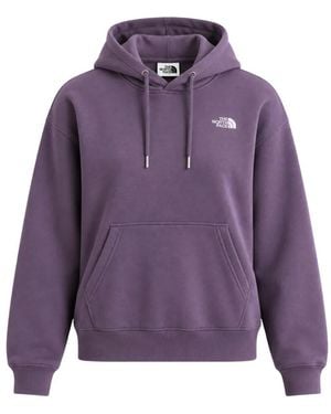 The North Face Logo-Embroidered Hoodie - Purple