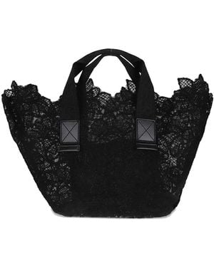 Ermanno Scervino Shopper aus Spitze - Schwarz