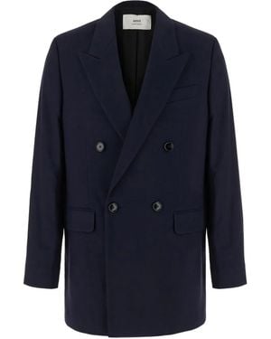 Ami Paris Doublebreasted Jacket - Blue
