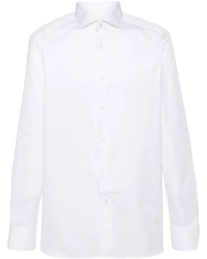 ZEGNA Camicia Gessata - Bianco