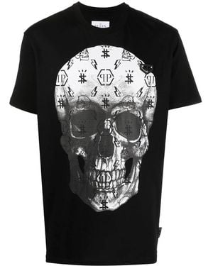 Philipp Plein Skull-Graphic T-Shirt - Black