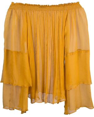 Voz Cascade Blouse - Yellow
