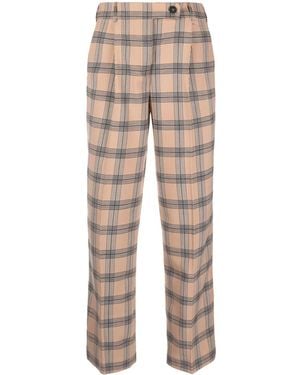 Zimmermann Luminosity Checked Tailored Pants - Natural