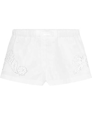 Versace Sangallo-Embroidered Boxer Shorts - White