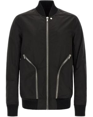 Rick Owens Heizer Flight Bomber Jacket - Black