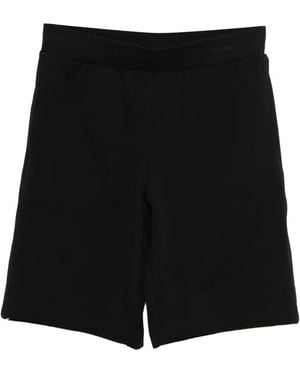 EA7 Logo-Patch Shorts - Black