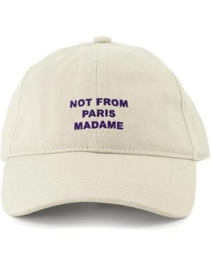 Drole de Monsieur Casquette De Baseball La Casquette Slogan Brodée - White