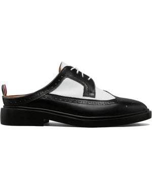 Thom Browne Longwing Mules Mit Budapester - Schwarz