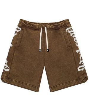 Godspeed Courtside Logo-Print Track Shorts - White