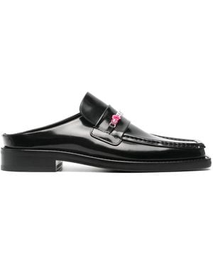 Martine Rose Loafer Mit Perlenkette - Schwarz