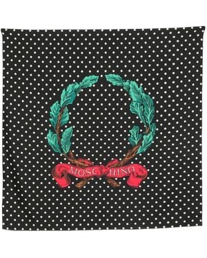 Moschino Polka-Dot Scarf - Black