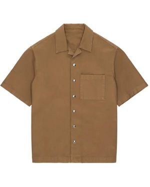Fortela Short-Sleeves Pocket Shirt - Brown