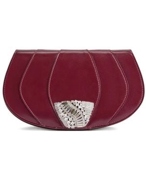 Giuseppe Zanotti Orbits クラッチバッグ - パープル