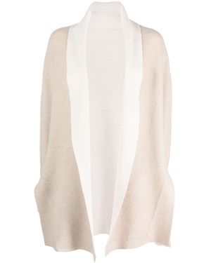 Philo-Sofie Cashmere Shawl-Lapel Cashmere Cardi-Coat - White