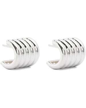DEHANCHE Pendientes Hollyhock Medianos - Blanco