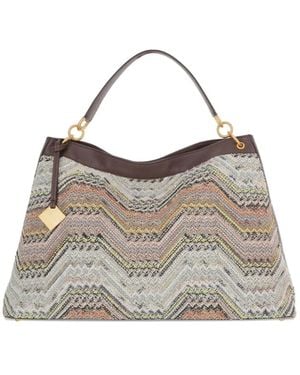 Missoni Chevron Shoulder Bag - Grey