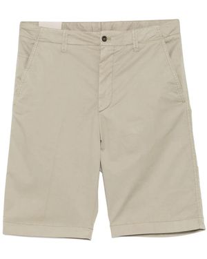 Corneliani Pantalones cortos de mezcla de algodón - Blanco