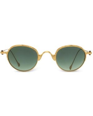 Yohji Yamamoto Brushed Round-Frame Sunglasses - Green