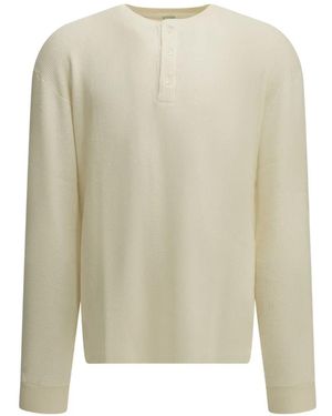 A.PRESSE Waffle-Knit T-Shirt - White