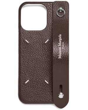 Maison Margiela Iphone 16 Ring Phone Cover - Brown