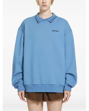 Miu Miu Sweat En Polaire - Blue