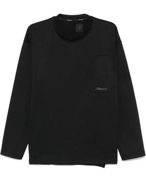 Mizuno T-Shirt Aus Scuba-Jersey - Schwarz