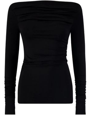 MARCELLA Cooper Gathered Top - Black