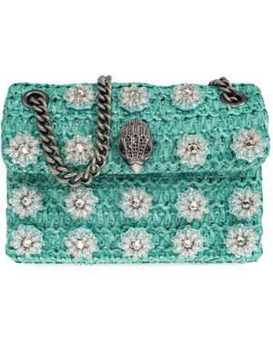 Kurt Geiger Mini Kensington Crystal-Embellished Cross Body Bag - Green