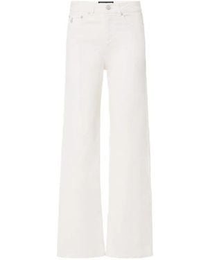 Iceberg Wide-Leg-Jeans Mit Logo-Schild - Weiß