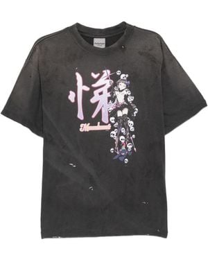 Le Mont St Michel Camiseta Con Estampado Gráfico - Negro