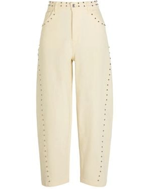 Never Fully Dressed Studded Jeans - Natural