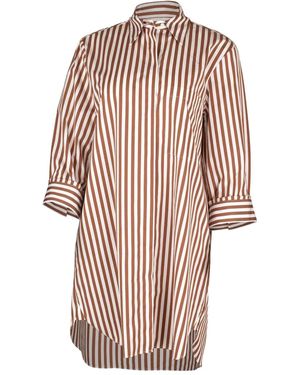 Twp Morning After Stripe Shirt Dress - Pink