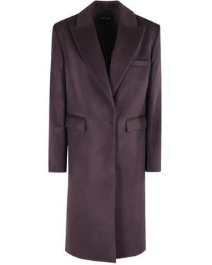 FEDERICA TOSI Peak-Lapel Coat - Purple