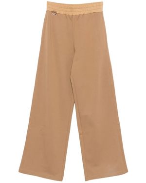 Iceberg Elasticated Waistband Palazzo Trousers - White
