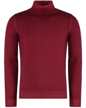 Moorer Maglione Todi A Collo Alto - Rosso
