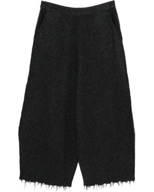 Rundholz Pantalon En Laine Vierge Mélangée - Noir
